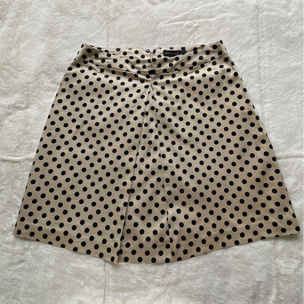 Off-White Vintage Black Polka Dot Skirt